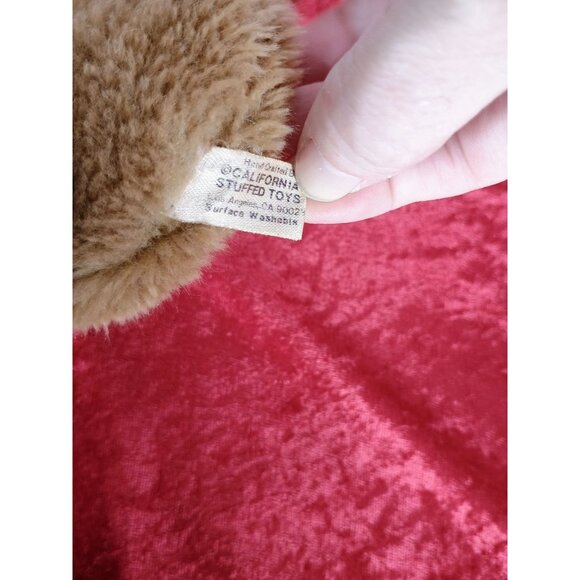 Vintage California Stuffed Toys Plush Bear Brown & Cream 10" Korea Synthetic Fib - Picture 5 of 6